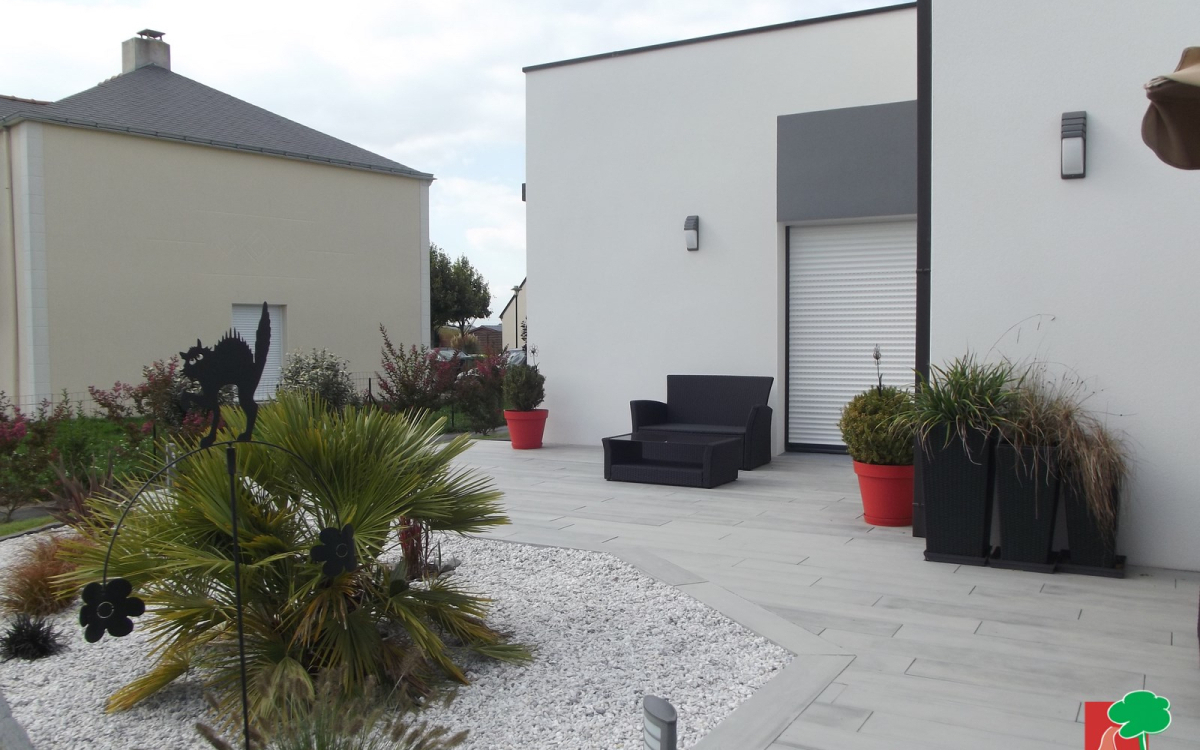 Ralisation Terrasse en Boib - Mayenne cre le 16/02/2021