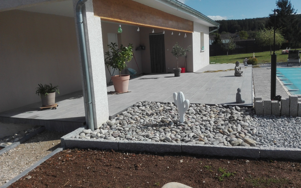 Ralisation Terrasse en pavage dallage  la vergenne cre le 30/09/2019