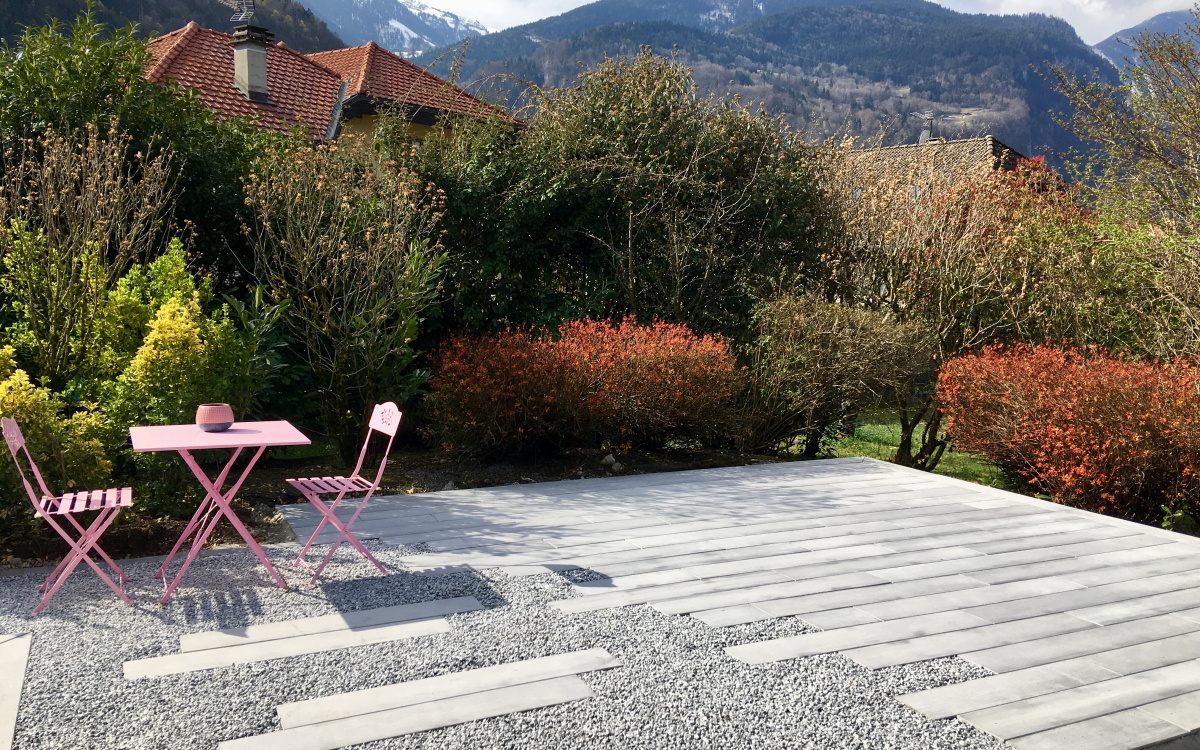 Conception Terrasse en Alvostar, Boib et Pav la couture  CLUSES ralise le 18/03/2019