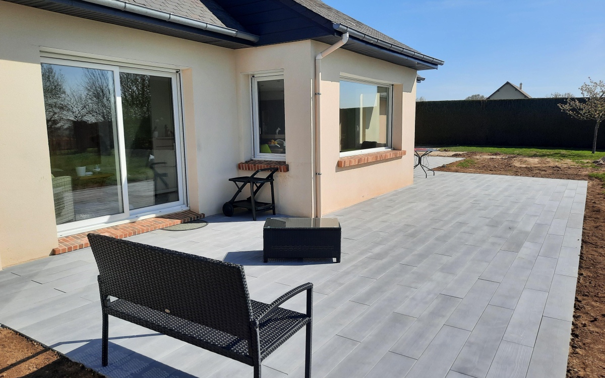 Cration Terrasse en Boib  Fresne Le Plan ralise le 17/04/2024