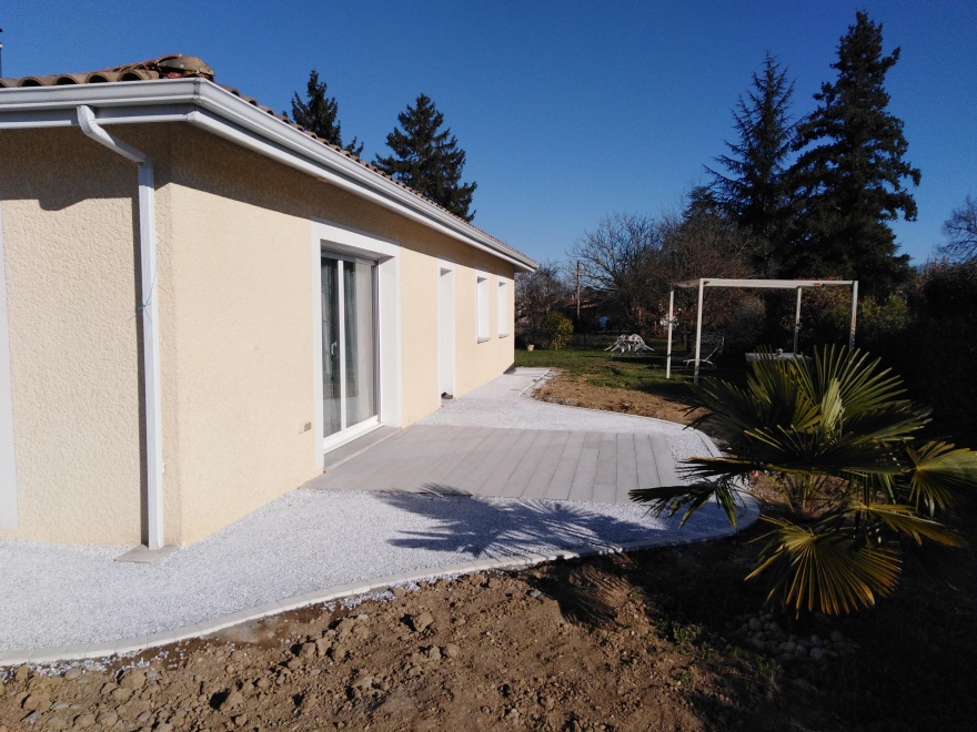 Cration Terrasse en Alvostar, Boib et Pav la couture  GAILLAC conue le 30/09/2021