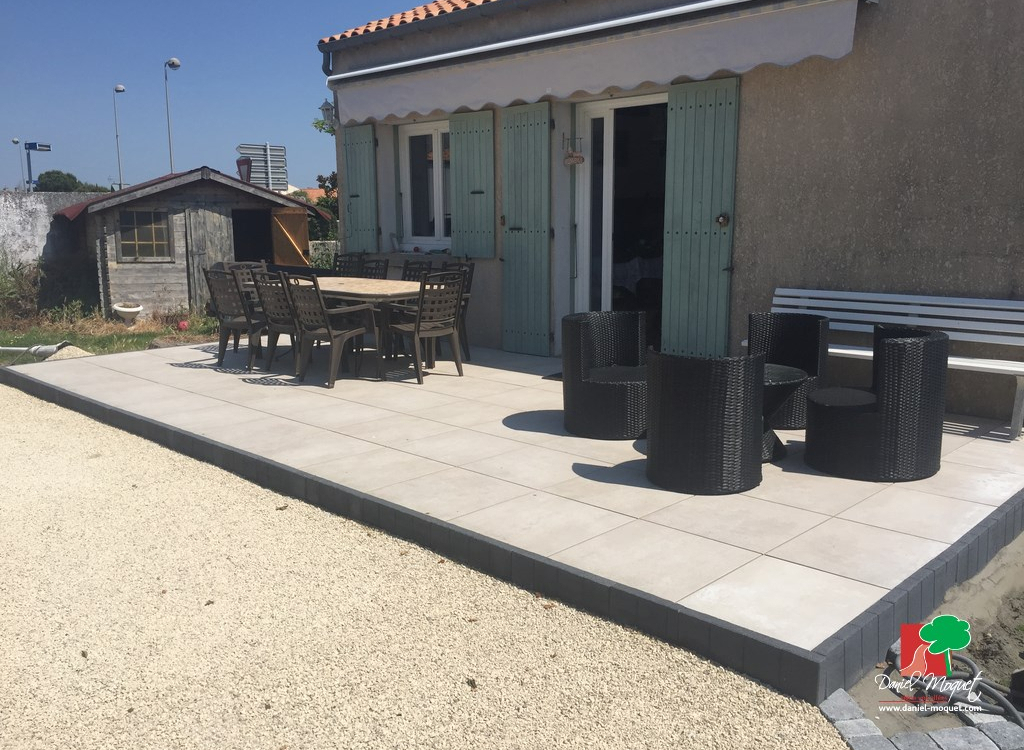 Ralisation Terrasse en terrasse sur plots  Romilly sur seine conue le 07/10/2021