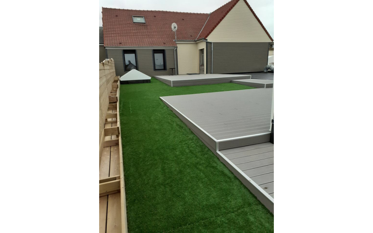 Conception Terrasse de toit en Dm green  FORT MAHON PLAGE cre le 13/12/2021