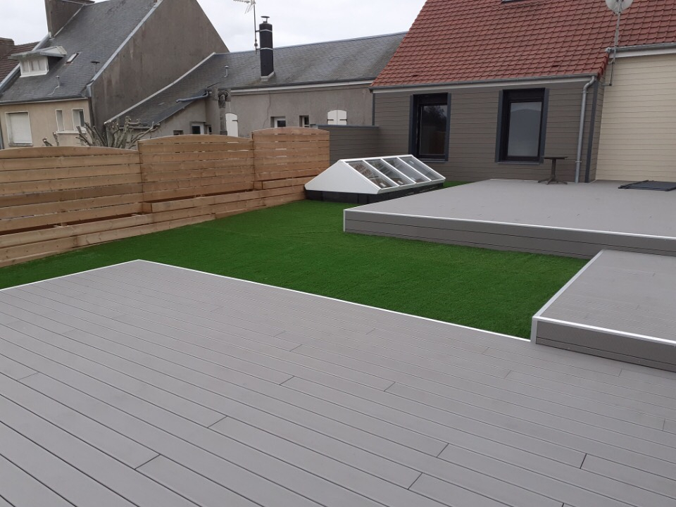 Ralisation Terrasse de toit en Dm green  FORT MAHON PLAGE cre le 13/12/2021