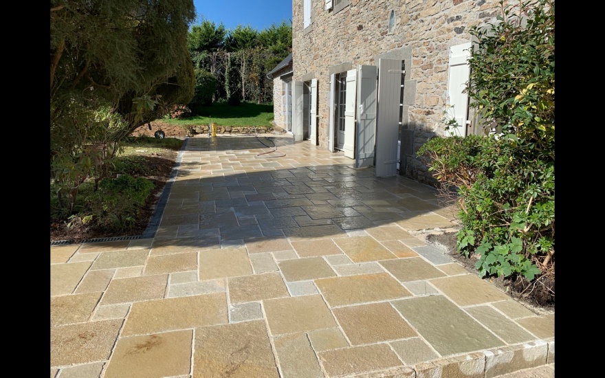 Conception Terrasse en pavage dallage  Guilers ralise le 18/03/2022
