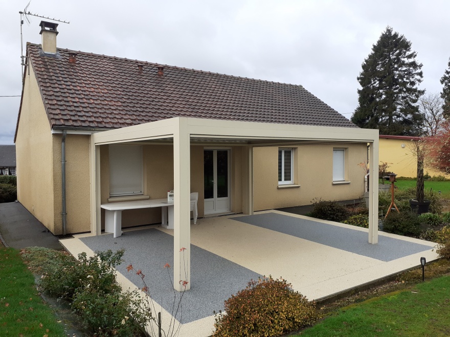 Ralisation Terrasse en Hydrostar - Seine Maritime cre le 17/03/2022