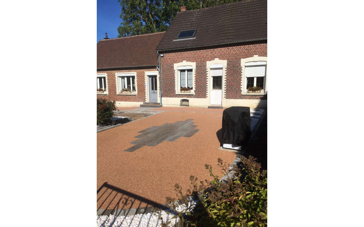 Conception Terrasse en grs crame et Hydrostar - Somme ralise le 29/03/2022