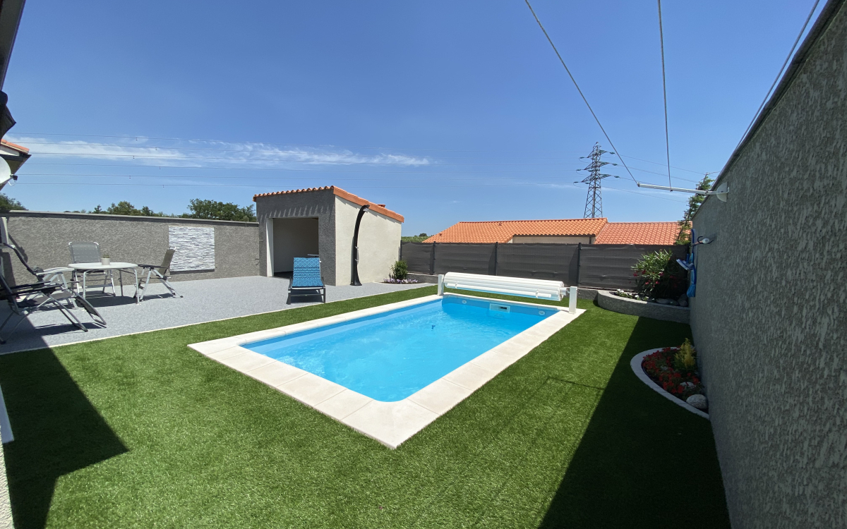 Cration Terrasse en Dm green et Hydrostar  Tresserre conue le 14/06/2021