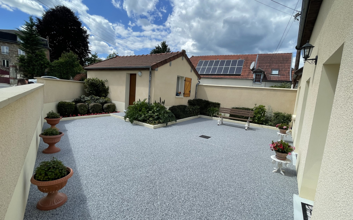 Cration Terrasse en Hydrostar  Esternay ralise le 20/06/2022