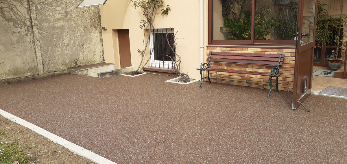 Cration Terrasse en Hydrostar  yerres ralise le 04/04/2022