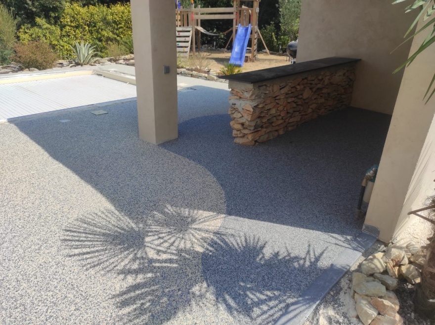 Cration Terrasse en Hydrostar - Drme ralise le 04/08/2022