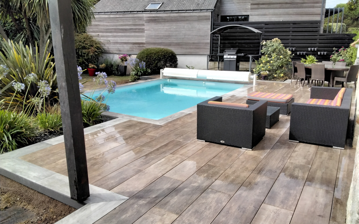 Ralisation Terrasse en terrasse sur plots  Saint philibert cre le 21/07/2022