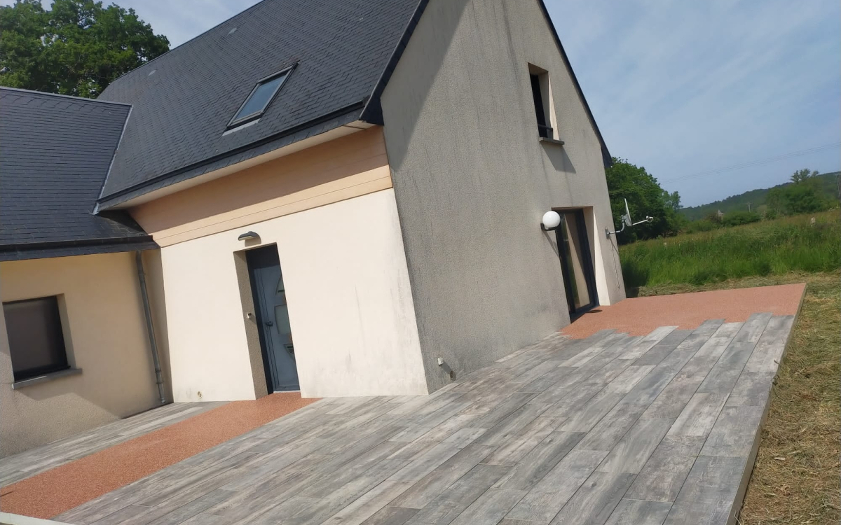 Conception Terrasse en Hydrostar� et pavage dallage - Manche r�alis�e le 19/06/2023
