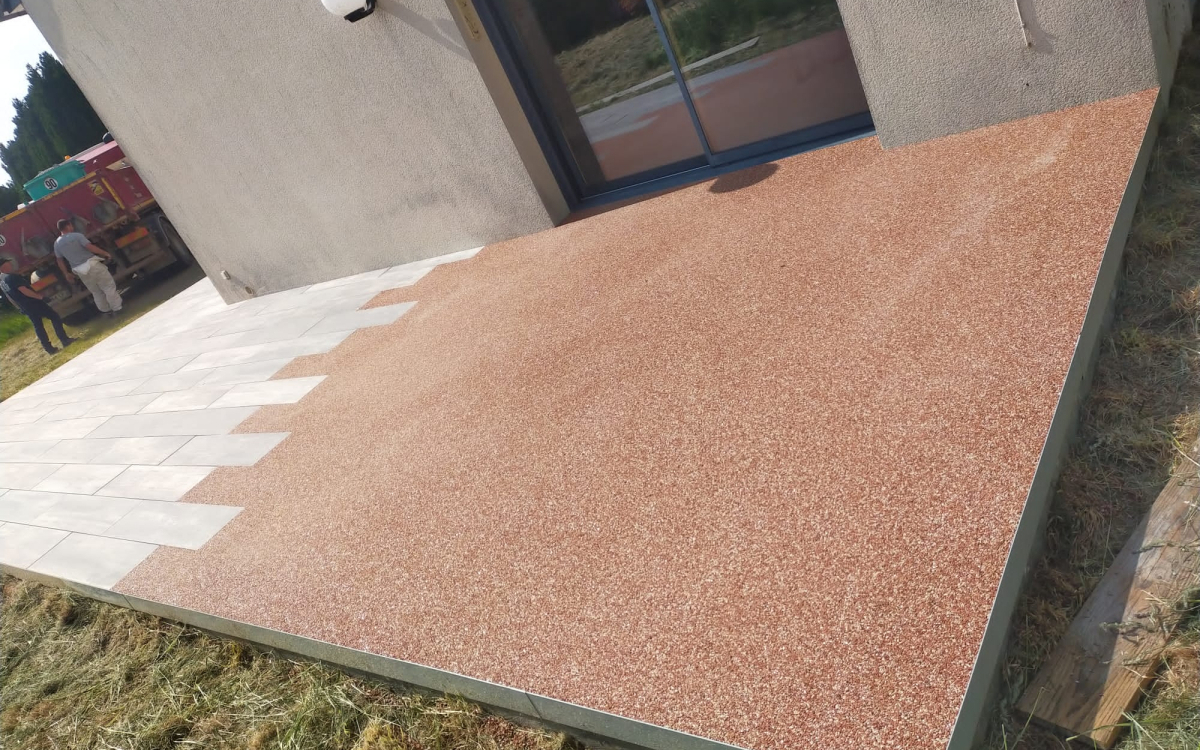Conception Terrasse en Hydrostar� et pavage dallage - Manche r�alis�e le 19/06/2023