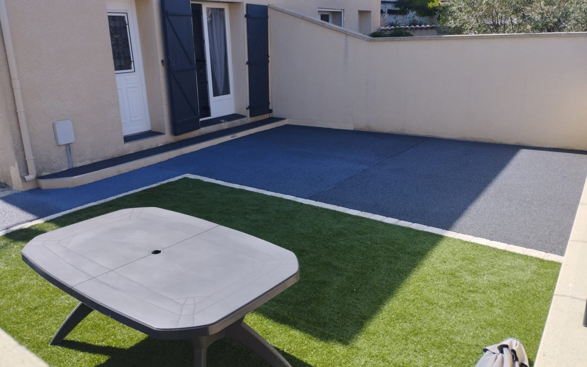 Conception Terrasse en Dm green et Minralstar  - Drme cre le 13/07/2023