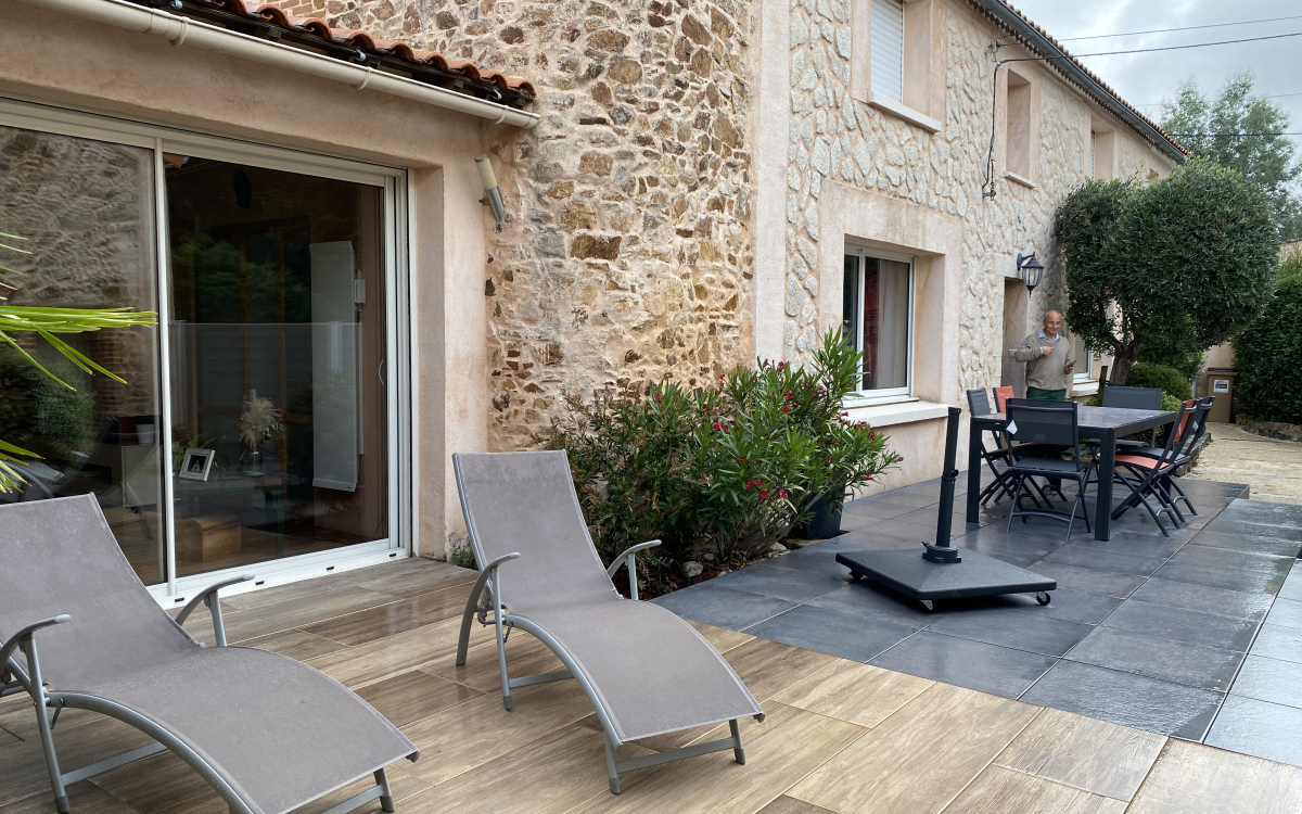 Conception Terrasse en grs crame  Cholet ralise le 28/06/2021