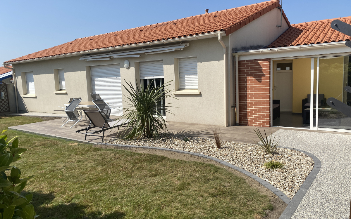 Conception Terrasse en grs crame, Hydrostar et Pav la couture  Cholet cre le 19/07/2021