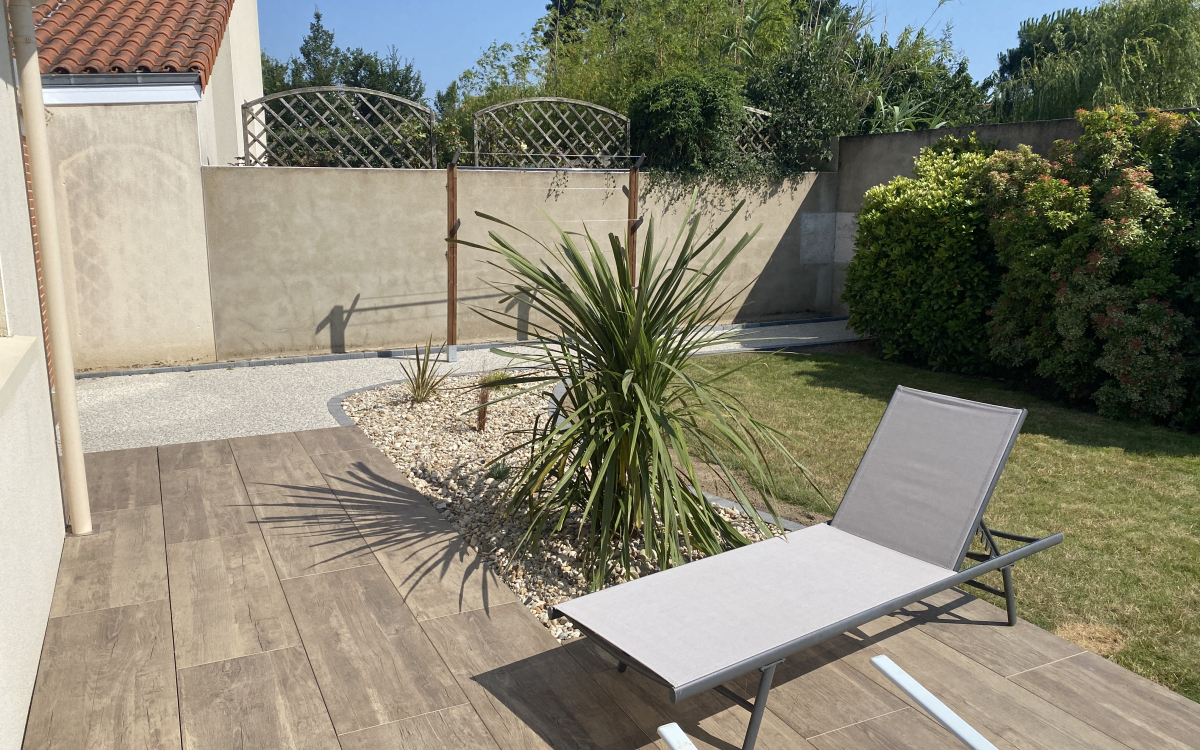 Conception Terrasse en grs crame, Hydrostar et Pav la couture  Cholet cre le 19/07/2021