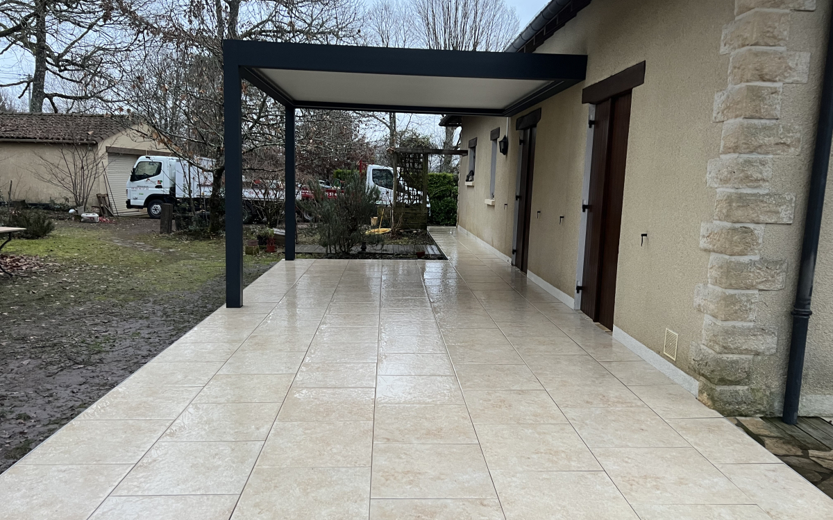 Cration Terrasse en Hydrostar  CHAMPCEVINEL conue le 24/01/2024