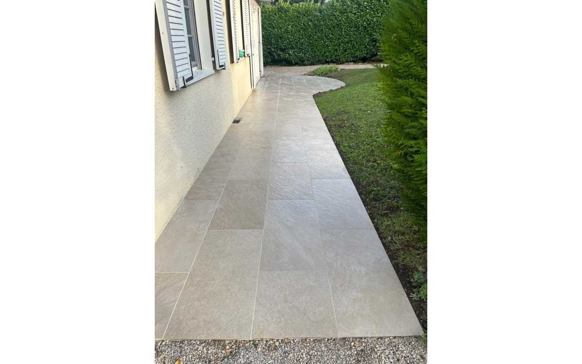 Cration Terrasse en grs crame  Groslay  Groslay conue le 24/10/2023