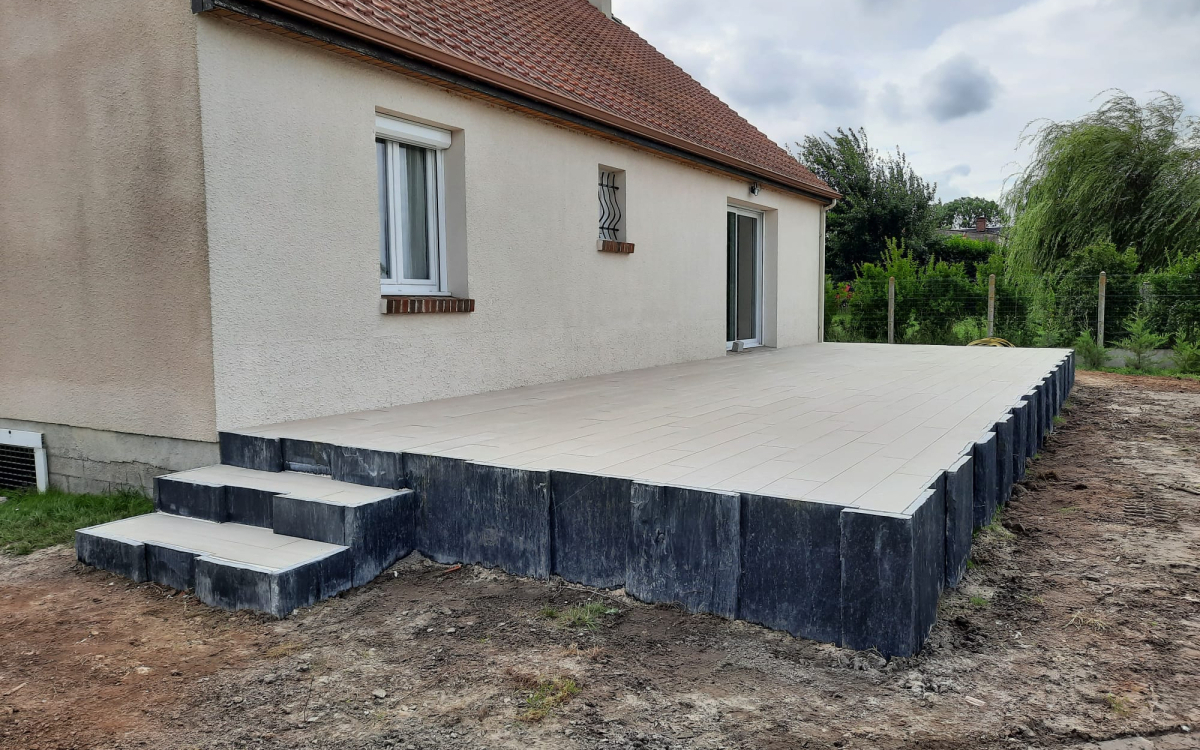 Ralisation Terrasse en Boib  QUEND cre le 09/08/2023