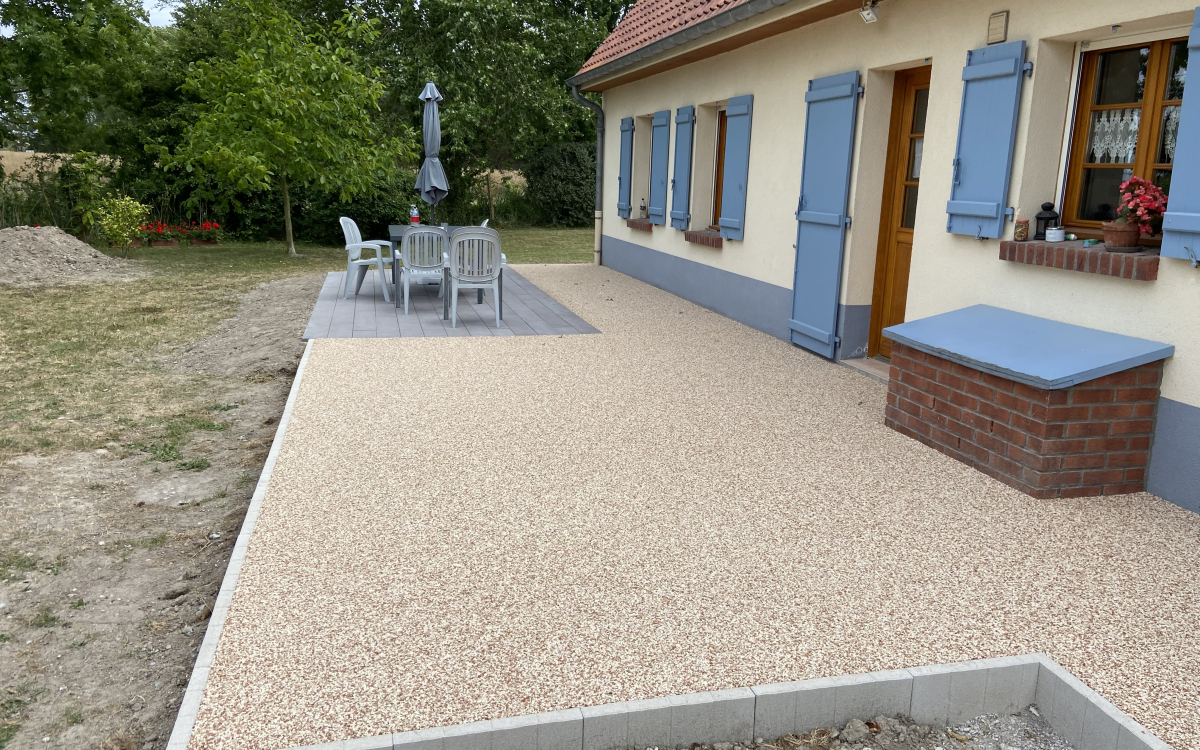 Conception Terrasse en Boib et Hydrostar  ST QUENTIN EN TOURMONT ralise le 08/08/2022