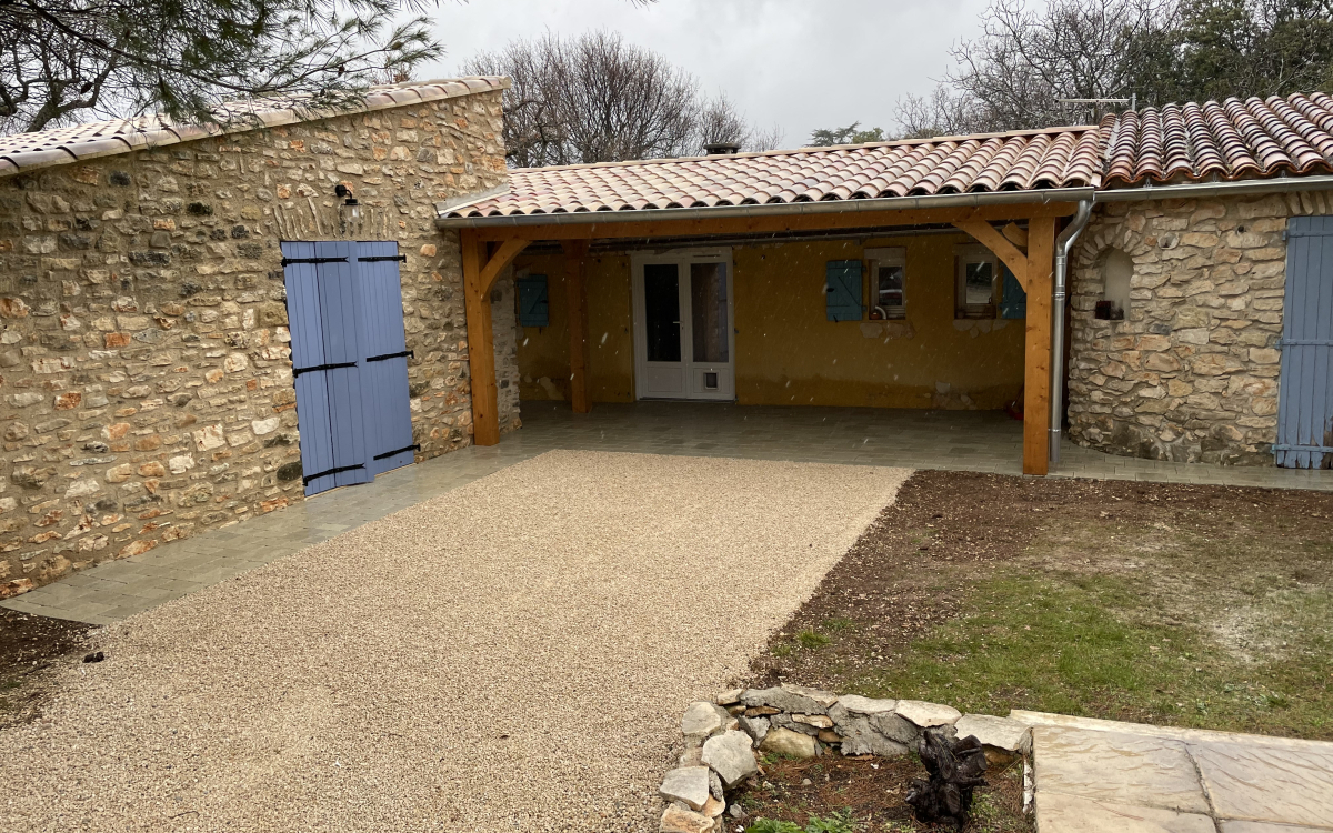 Conception Terrasse en Alvostar et pavage dallage  blauvac cre le 01/02/2024