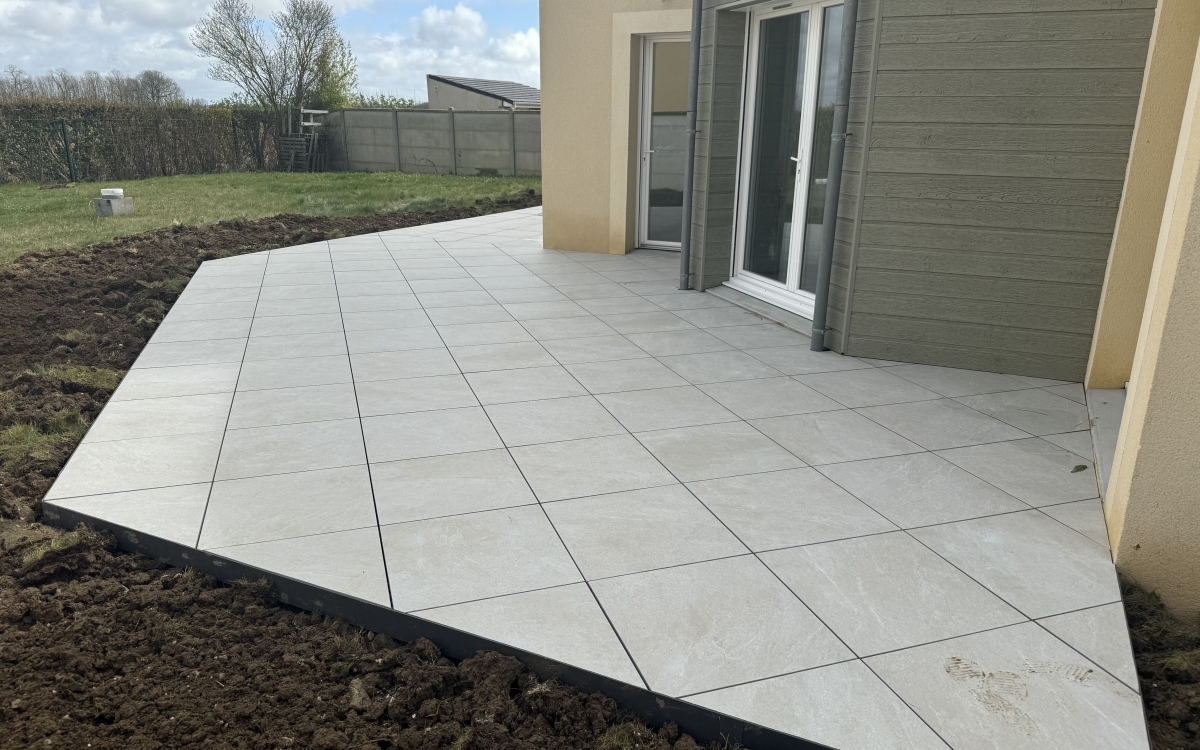 Cration Terrasse en terrasse sur plots - Eure-et-Loir ralise le 29/04/2024