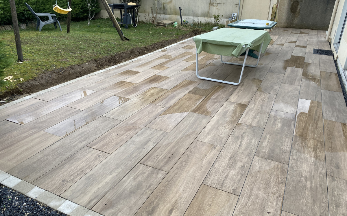 Cration Terrasse en Dm profil - Oise ralise le 29/04/2024