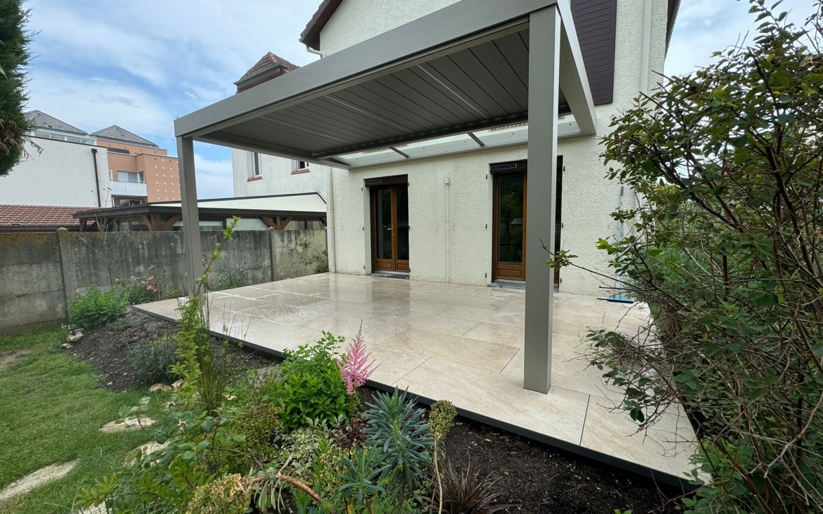 Conception Terrasse en dallage sur plots  Le Grand-Quevilly cre le 11/06/2024