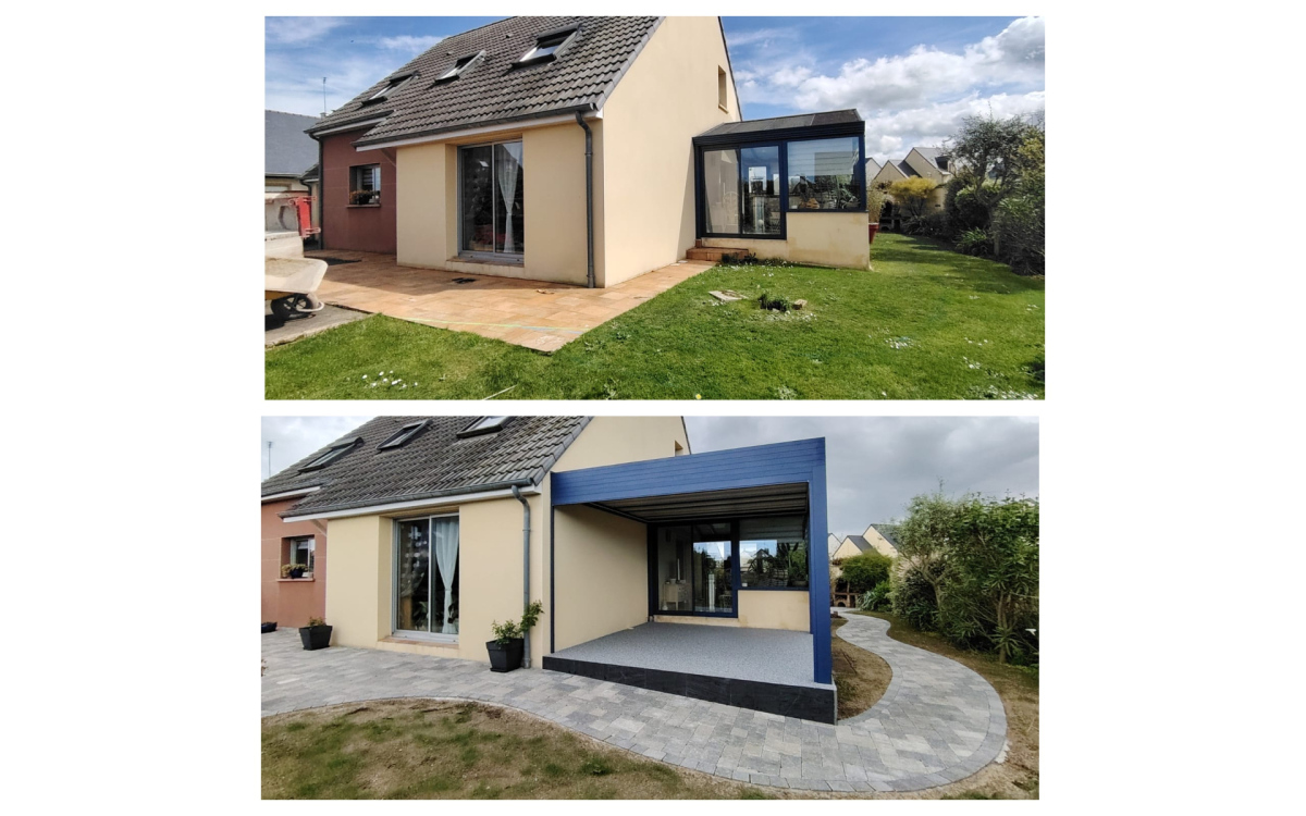 Conception Terrasse en pavage dallage - Manche ralise le 11/07/2024
