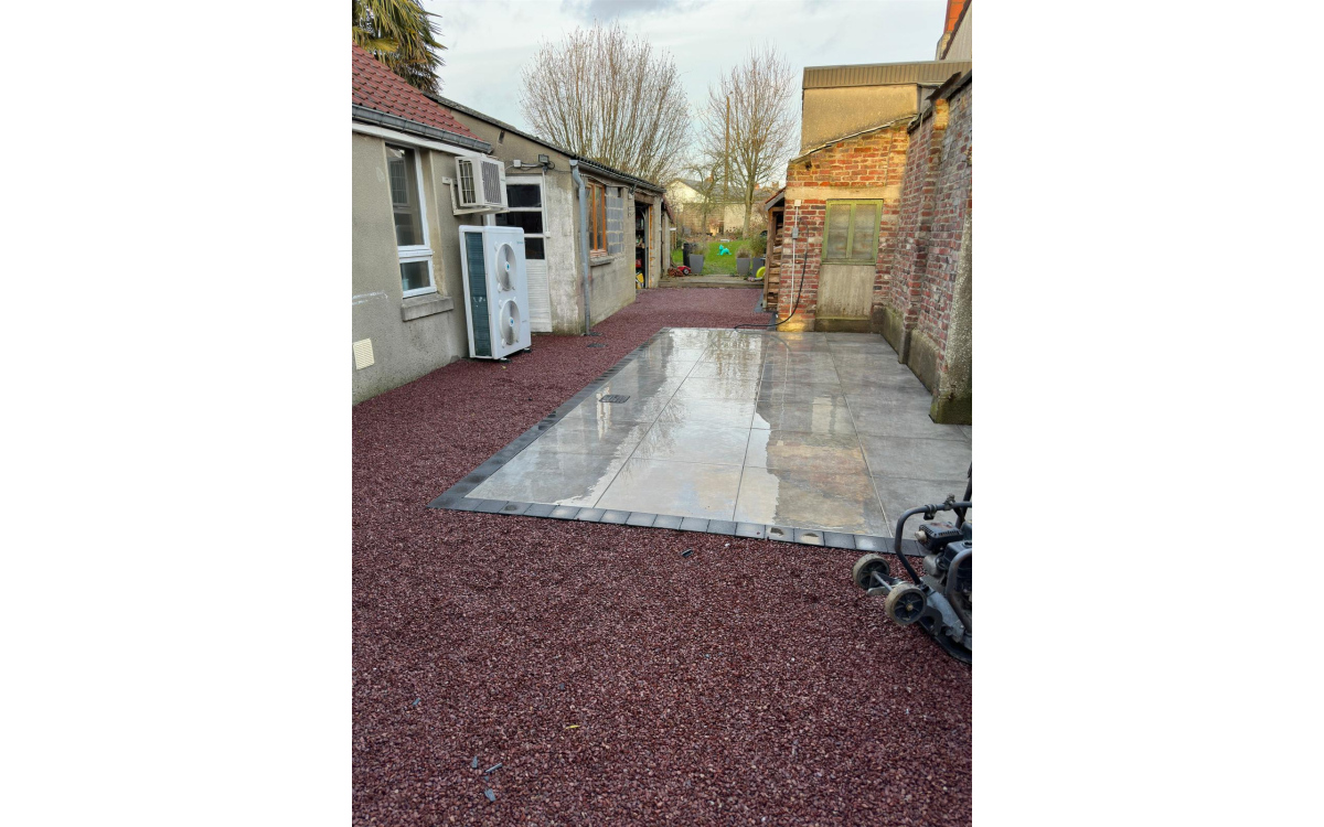 Cration Terrasse en Alvostar et Dm profil  AULNOYE-AYMERIES ralise le 26/02/2025