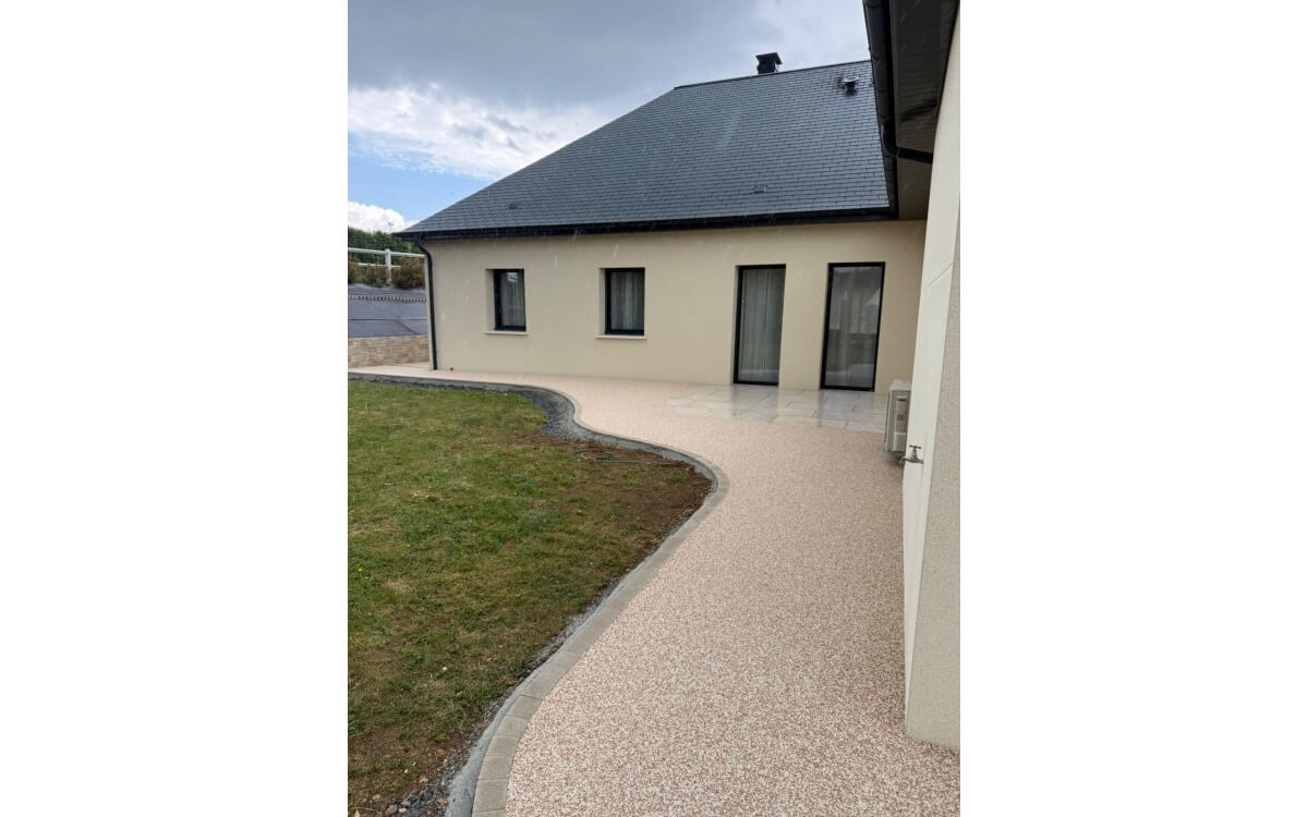 Ralisation Terrasse en dallage sur plots, Hydrostar et Pav la couture  Bretteville sur Laize  conue le 22/05/2025