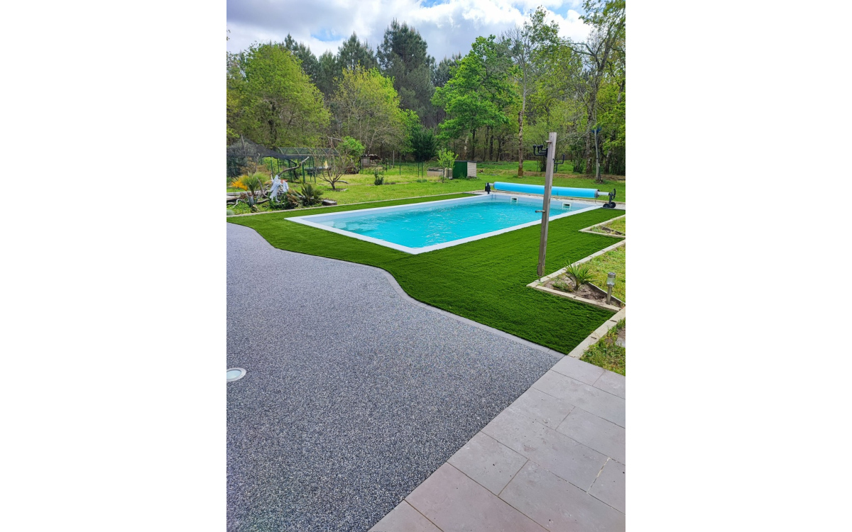 Cration Terrasse en Dm green et Hydrostar  Saugnac et Muret conue le 11/07/2025
