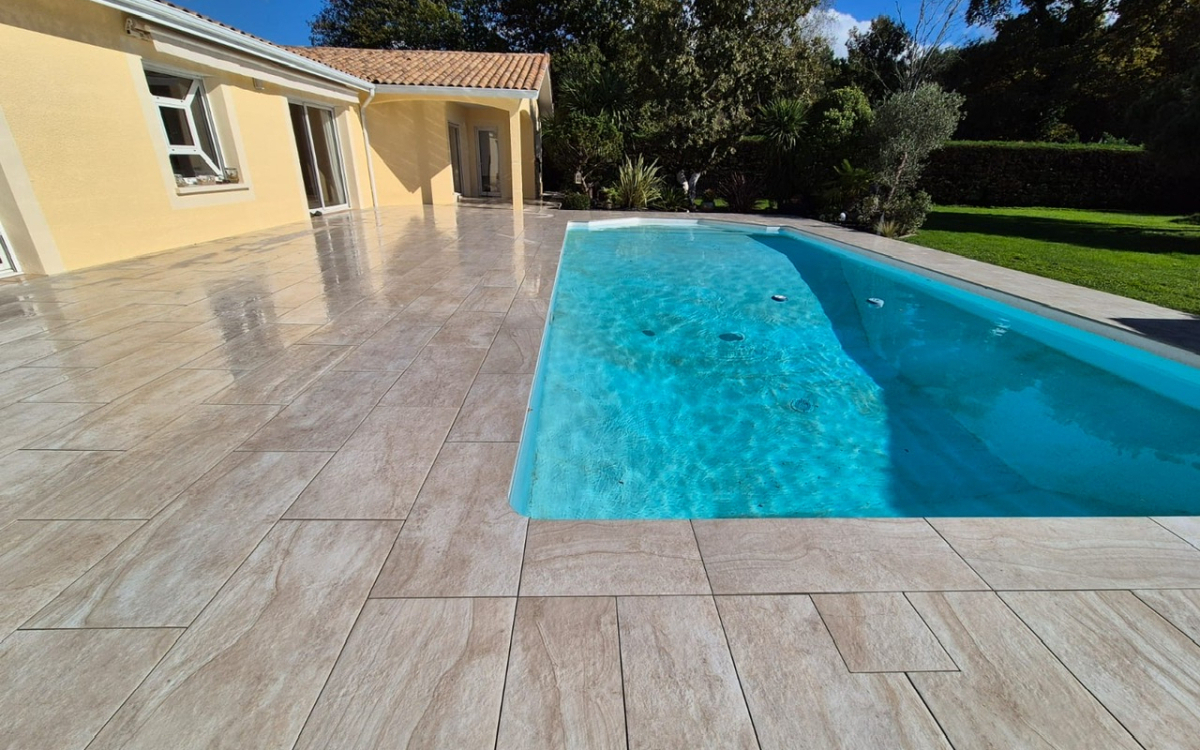 Cration Terrasse Dallage sur plots  Cestas ralise le 11/07/2025
