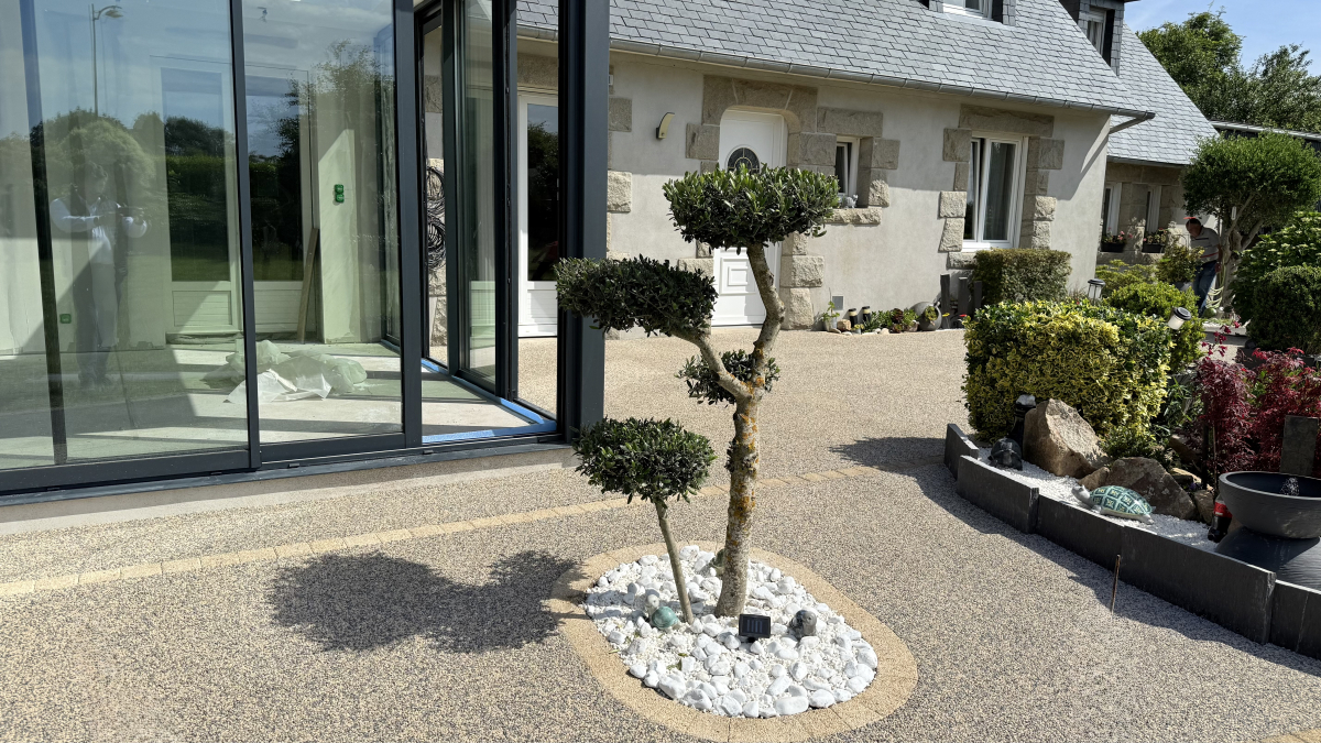 Ralisation Terrasse en Minralstar  conue le 23/07/2025