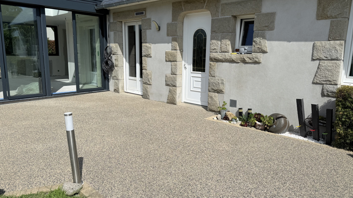 Ralisation Terrasse en Minralstar  conue le 23/07/2025