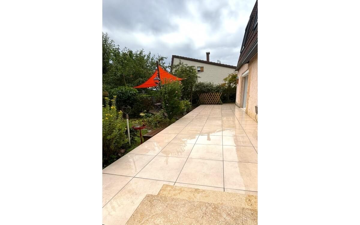 Conception Terrasse en grs crame - Meurthe et Moselle