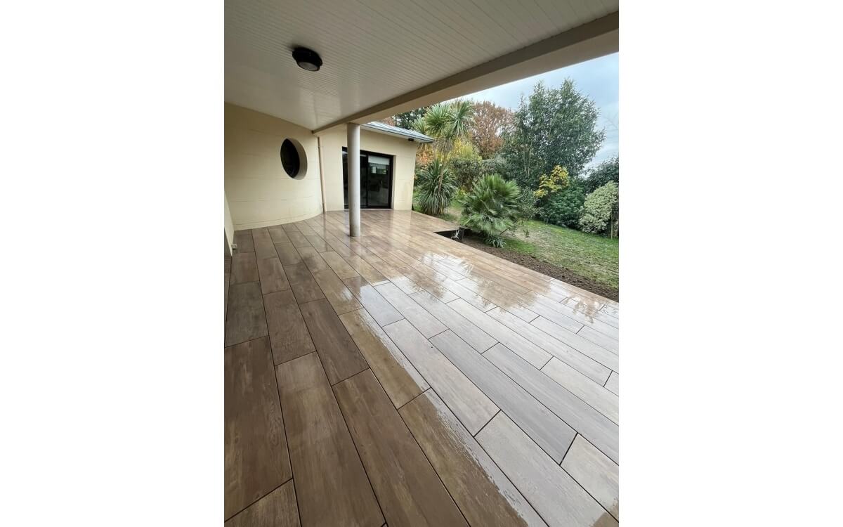 Cration Terrasse en grs crame - Ile et Vilaine