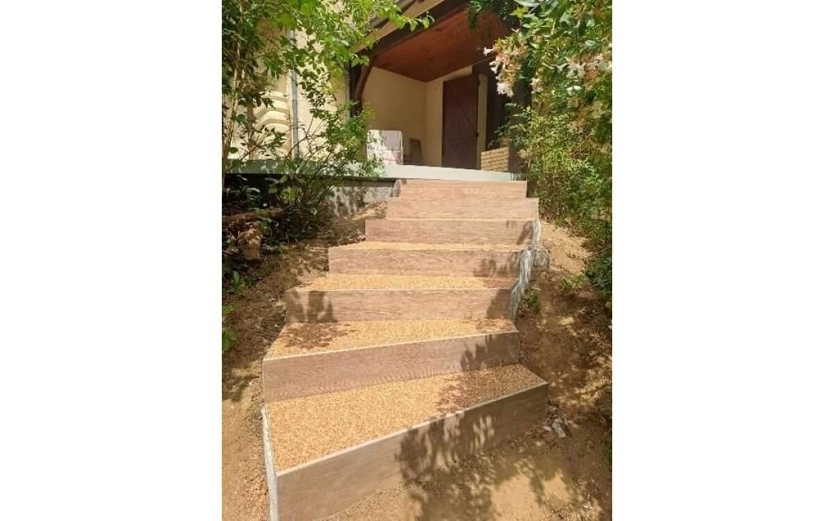 Cration Terrasse en dallage multiformat - Allier