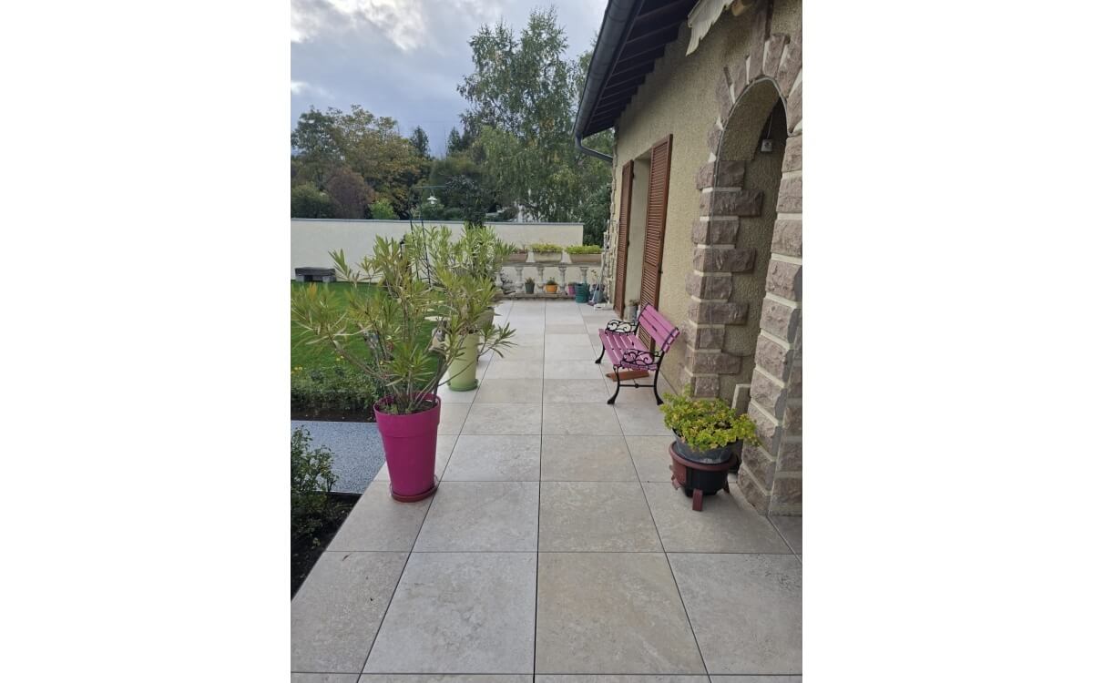 Cration Terrasse en dallage sur plots  MALAUZAT