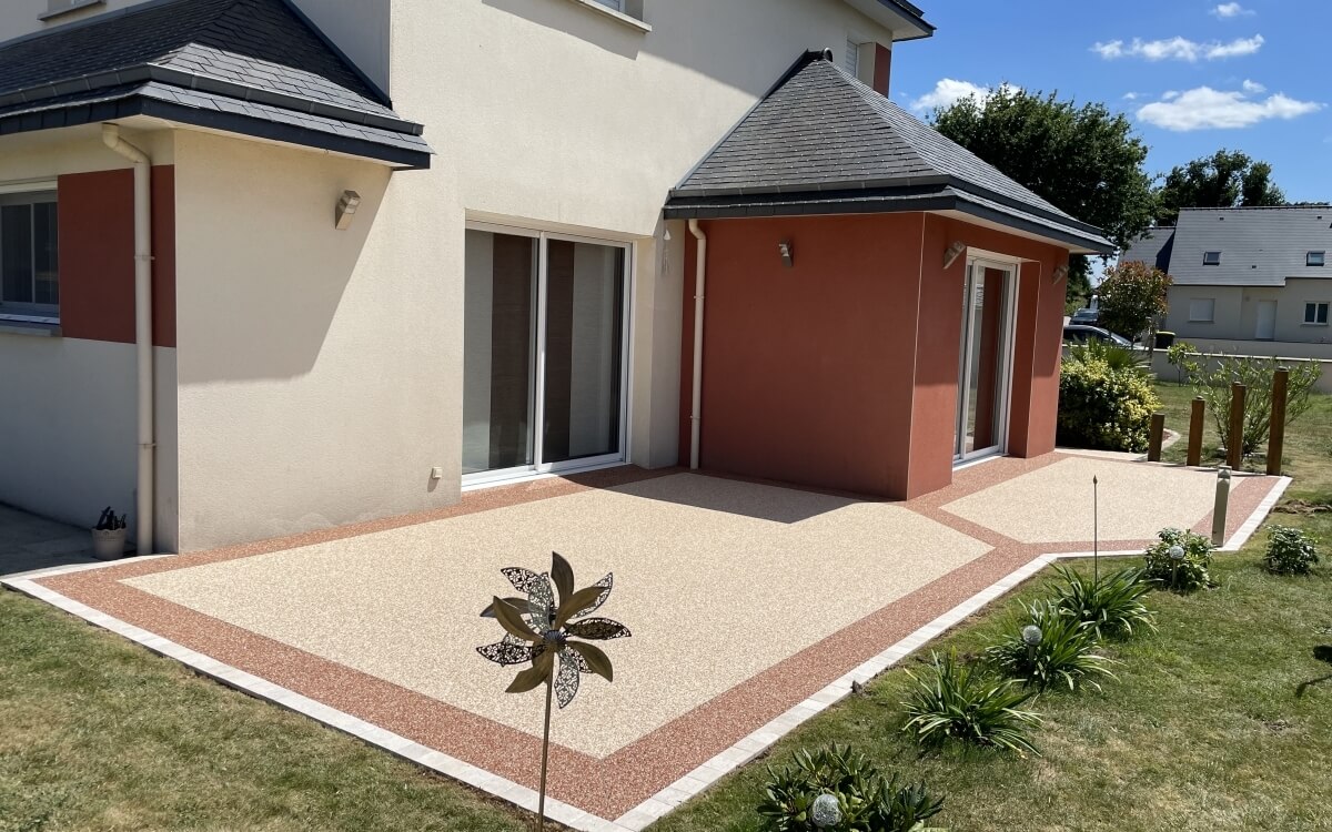 Conception Terrasse en Hydrostar Dune et Corail - Ctes d'armor