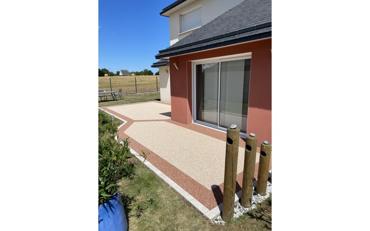 Conception Terrasse en Hydrostar Dune et Corail - Ctes d'armor