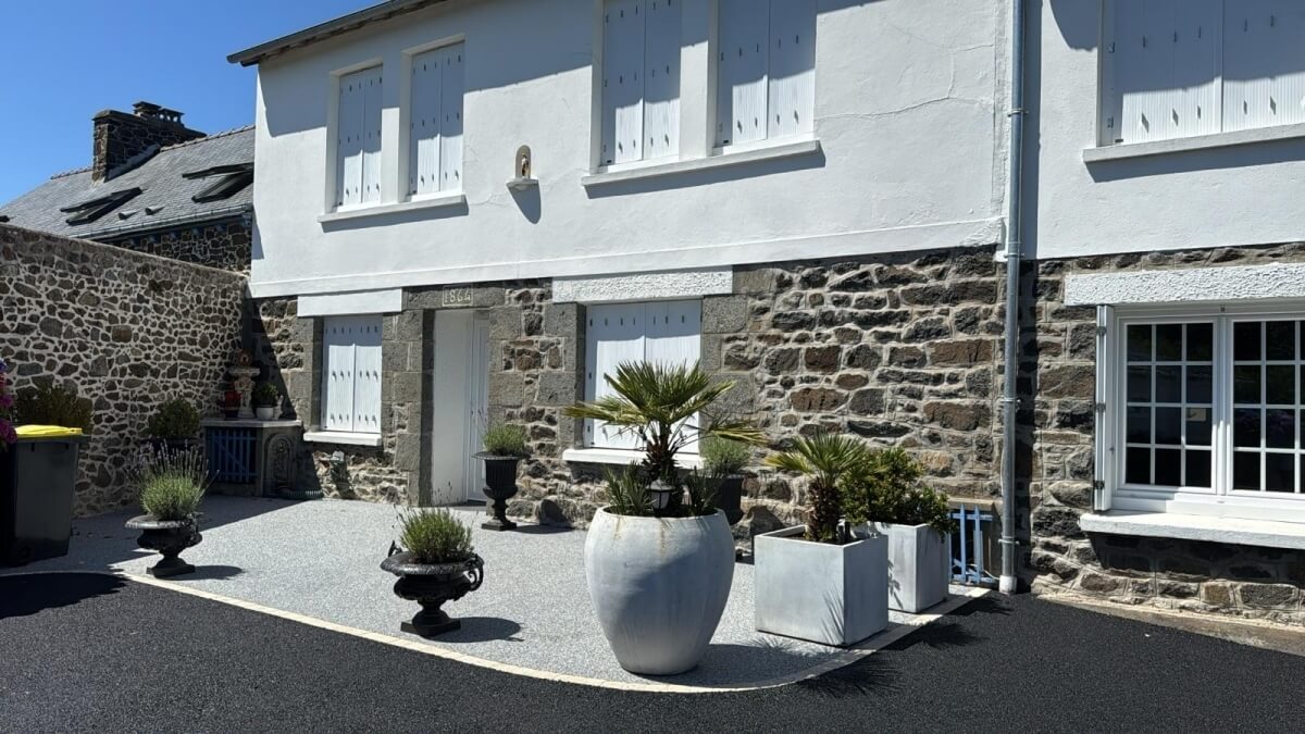 Ralisation Terrasse en Hydrostar Gris Perle - Ctes d'armor