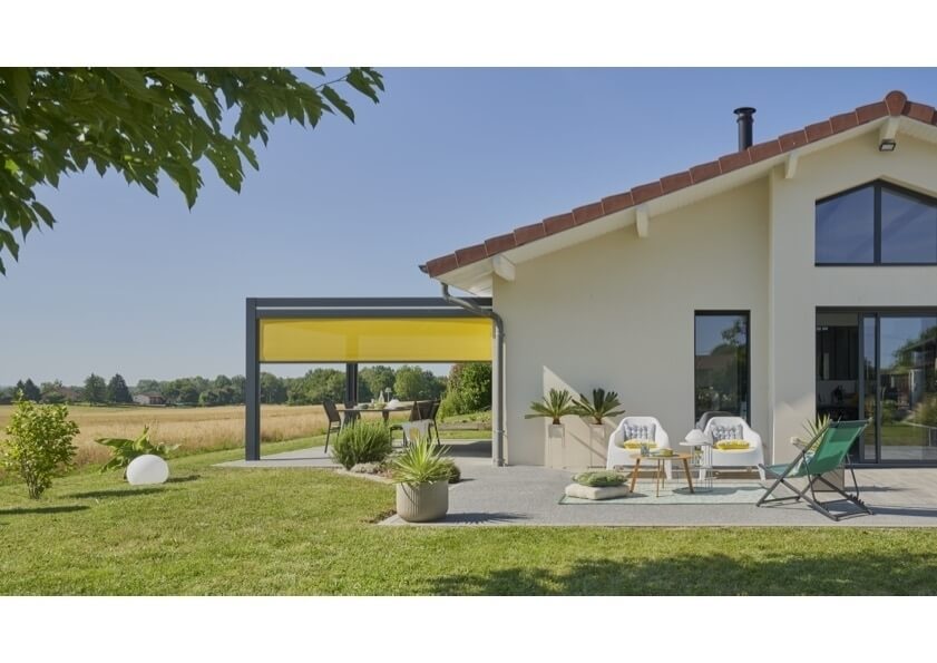 Ralisation Terrasse en grs crame et Minralstar  - Ain