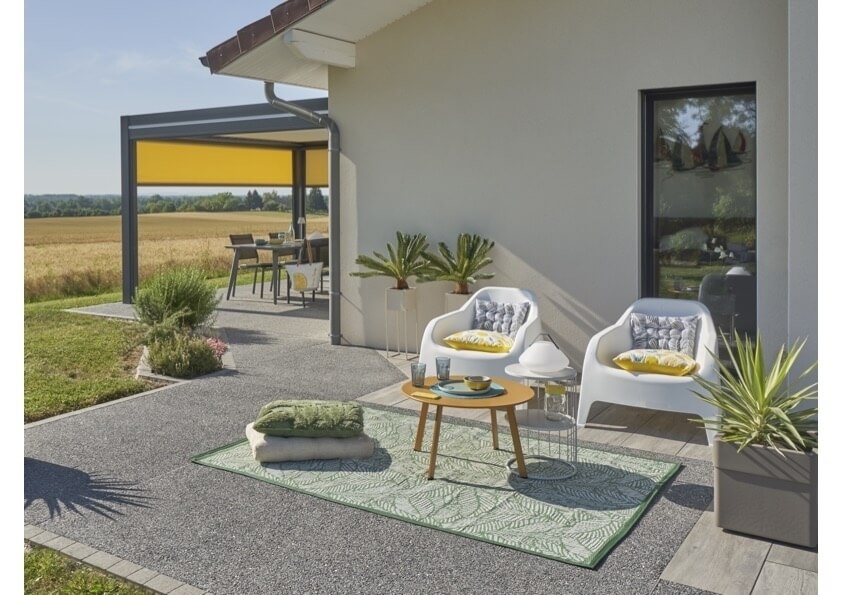 Ralisation Terrasse en grs crame et Minralstar  - Ain