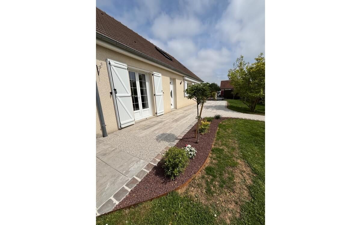 Conception Terrasse en dallage sur plots et Hydrostar  vimont ralise le 01/07/2025