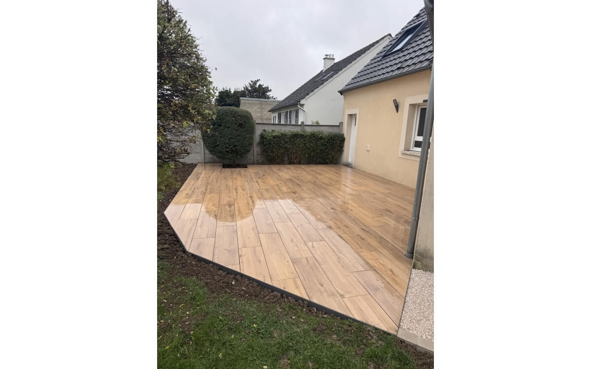Conception Terrasse en dallage sur plots  Coltainville  ralise le 10/11/2025