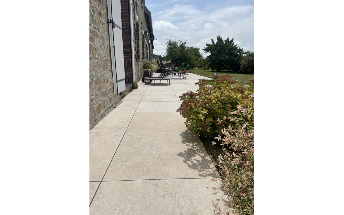 Conception Terrasse en gr�s c�rame - Manche