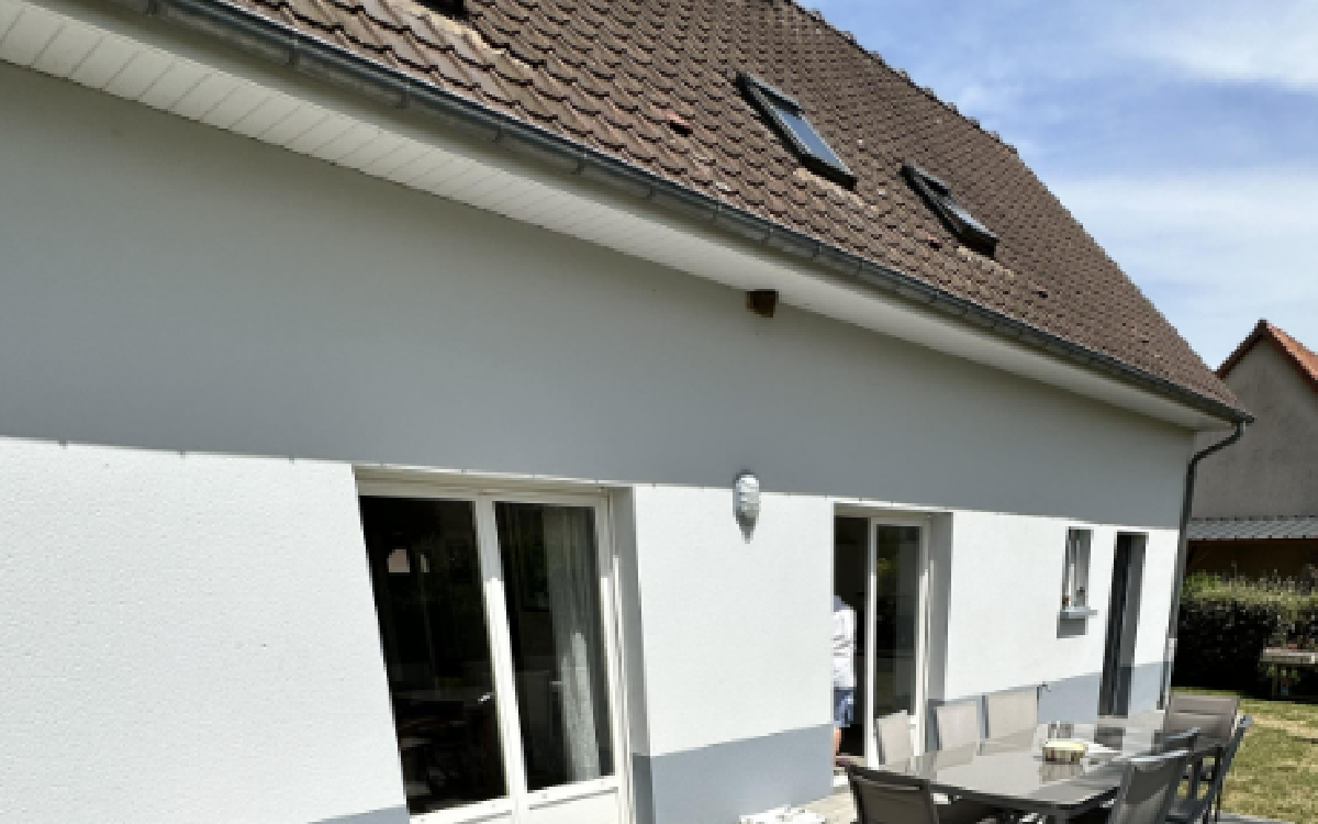 Cr�ation Terrasse en Dm profil�, gr�s c�rame et Hydrostar� � Cambron